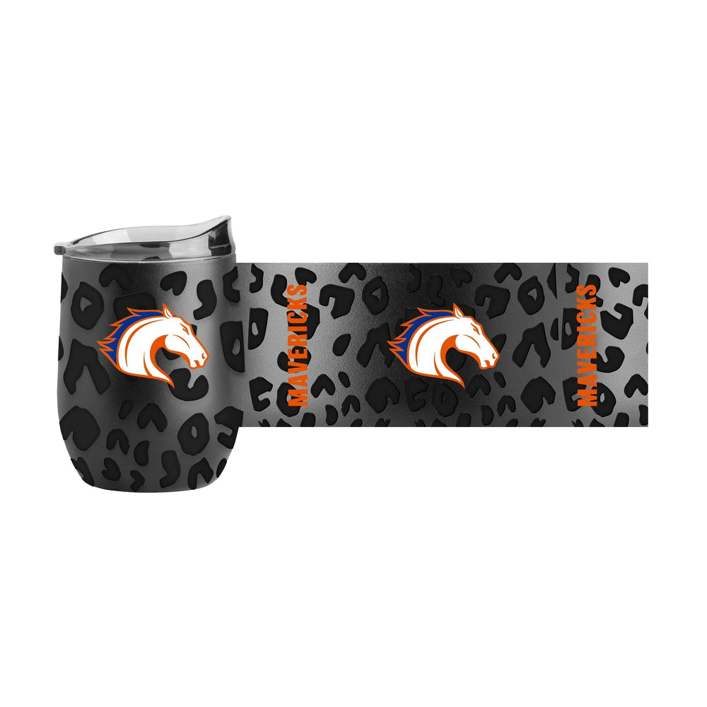 UT Arlington Leopard 16oz Black Powdercoat Curved Beverage - Logo Brands - Flyclothing LLC