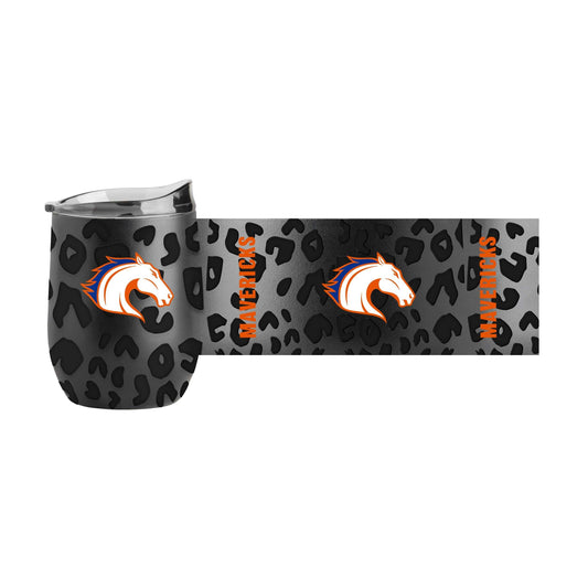UT Arlington Leopard 16oz Black Powdercoat Curved Beverage - Logo Brands - Flyclothing LLC