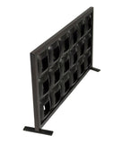 23" Black Iron Geometric Floor Tealight Candle Holder - Homeroots - Flyclothing LLC