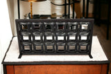 23" Black Iron Geometric Floor Tealight Candle Holder - Homeroots - Flyclothing LLC