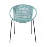 Set of Two 25" Green Metal Outdoor Dining Chair - Homeroots - Flyclothing LLC