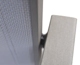 Set of Two 22" Light Gray Metal Outdoor Dining Chair