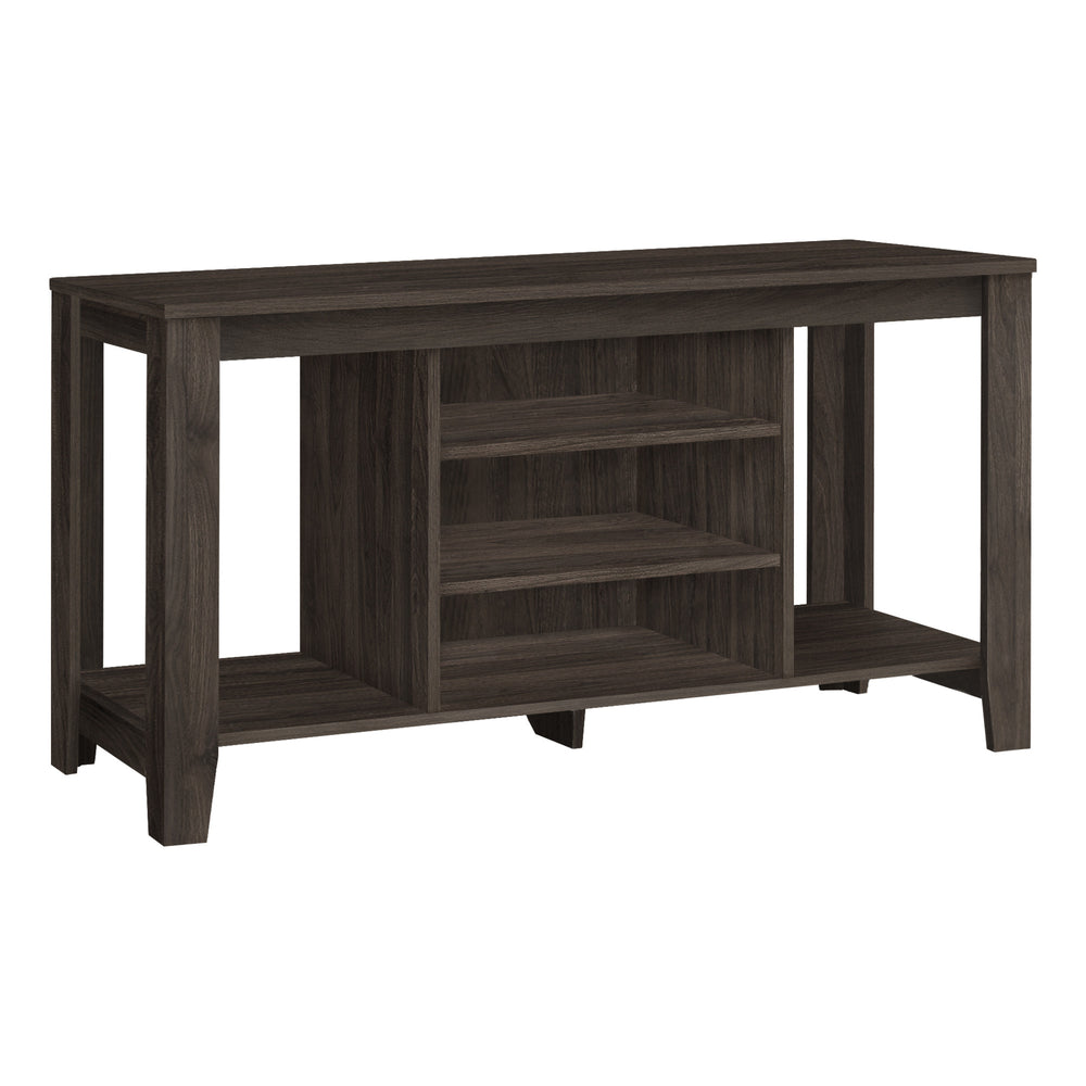 48" Brown Open Shelving TV Stand - Homeroots