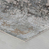 5' X 7' Beige Abstract Power Loom Area Rug - Homeroots - Flyclothing LLC