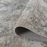 5' X 7' Beige Abstract Power Loom Area Rug - Homeroots - Flyclothing LLC