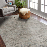 5' X 8' Beige Abstract Stain Resistant Area Rug - Homeroots - Flyclothing LLC