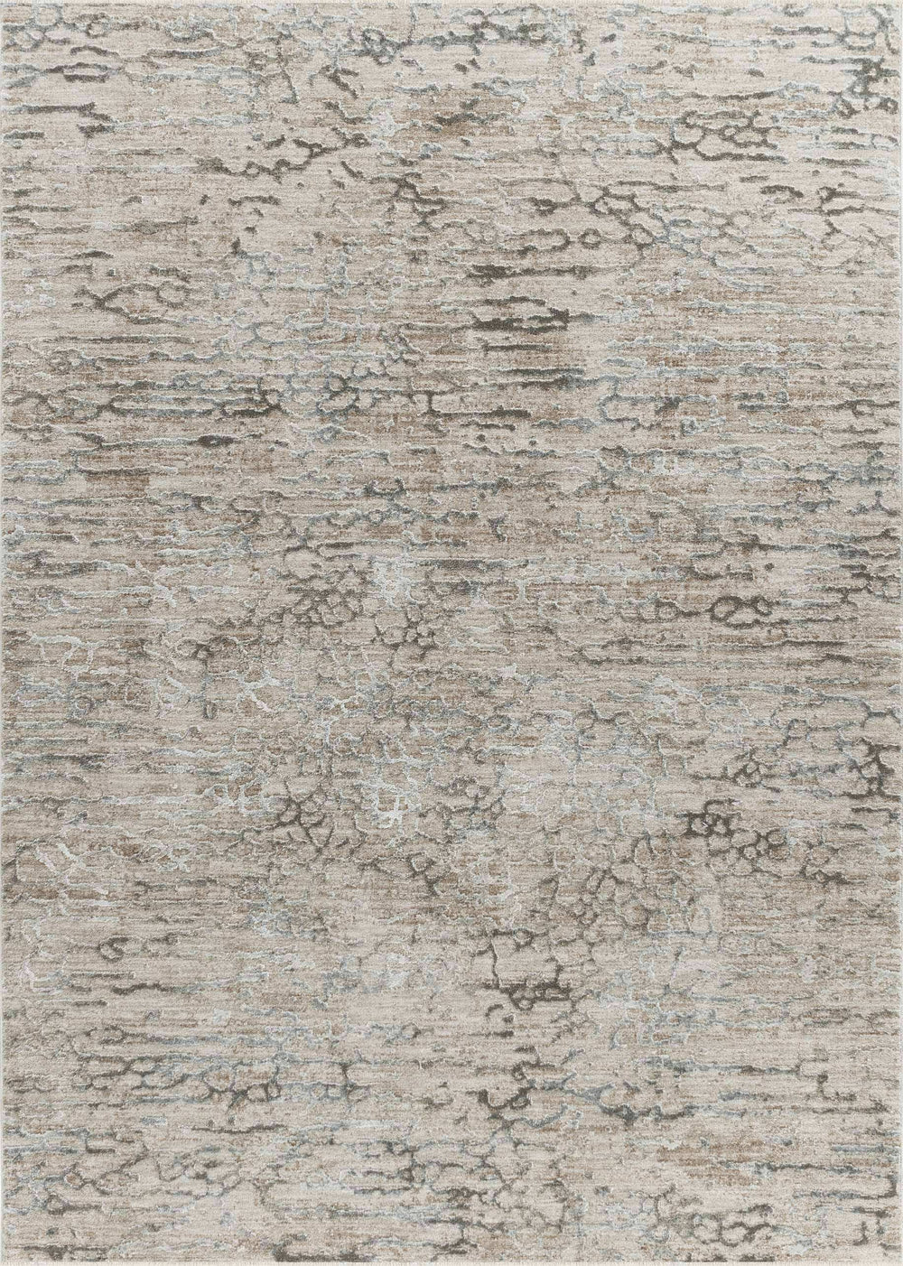 5' X 8' Beige Abstract Stain Resistant Area Rug - Homeroots - Flyclothing LLC