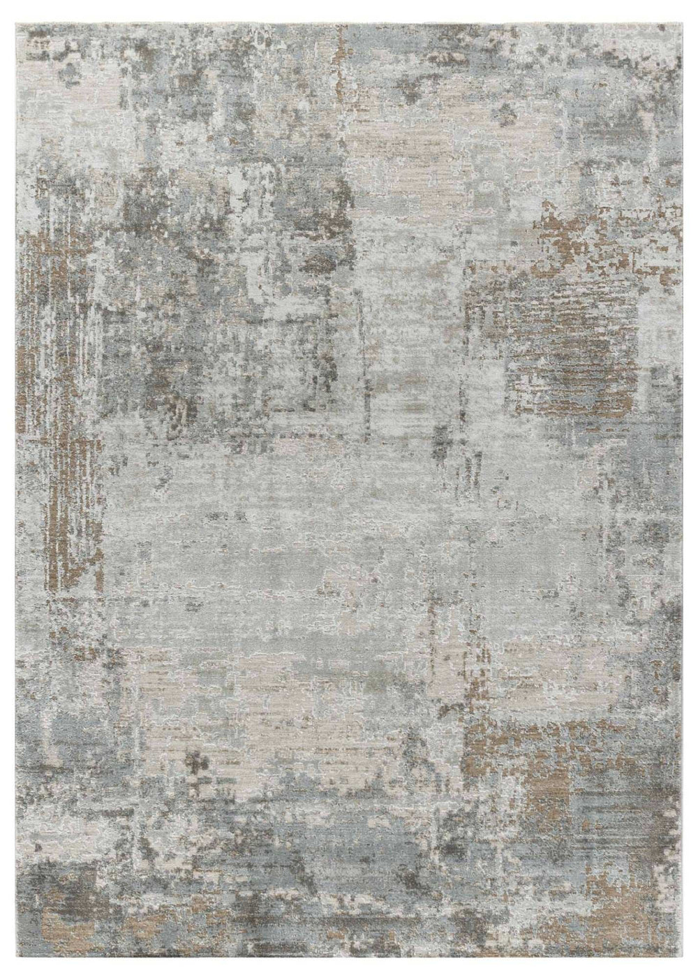5' X 8' Beige Abstract Power Loom Stain Resistant Area Rug - Homeroots - Flyclothing LLC