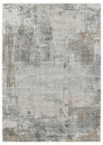 5' X 8' Beige Abstract Power Loom Stain Resistant Area Rug - Homeroots - Flyclothing LLC
