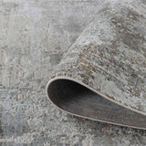 8' X 10' Beige Abstract Power Loom Stain Resistant Area Rug - Homeroots - Flyclothing LLC