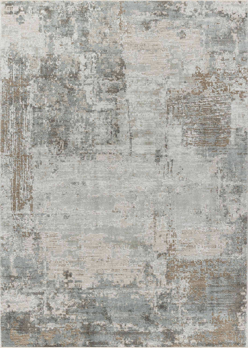 8' X 10' Beige Abstract Power Loom Stain Resistant Area Rug - Homeroots - Flyclothing LLC