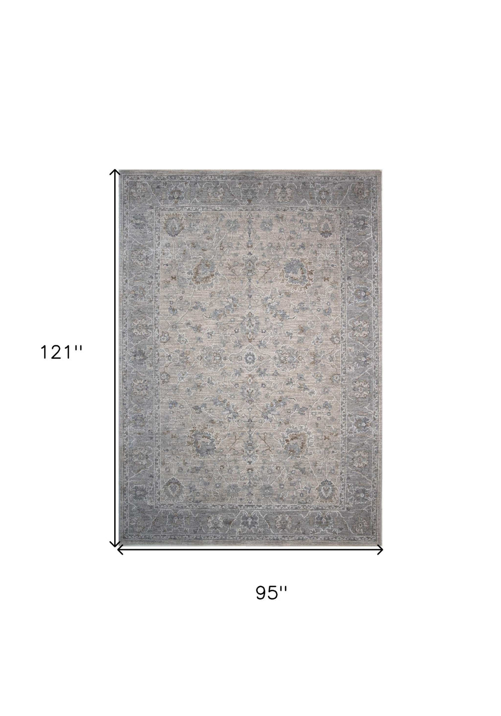 8' X 10' Cream Southwestern Power Loom Stain Resistant Area Rug - Homeroots - Flyclothing LLC