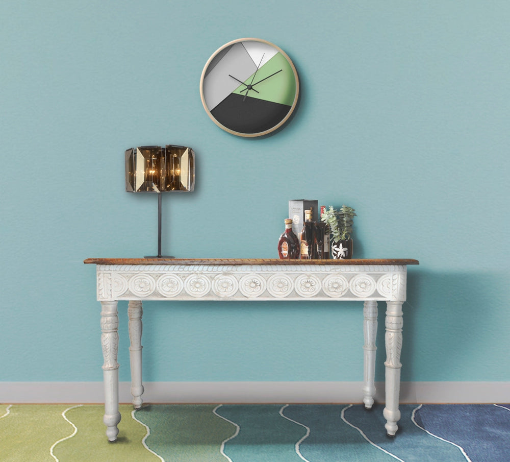 30" Bronze Metal Four Light Cylinder Bedside Table Lamp With Amber Round Shade - Homeroots - Flyclothing LLC