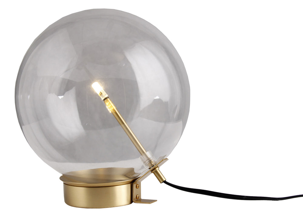 11" Brass Metal Globe Table Lamp - Homeroots - Flyclothing LLC