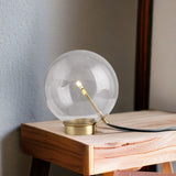 11" Brass Metal Globe Table Lamp - Homeroots - Flyclothing LLC