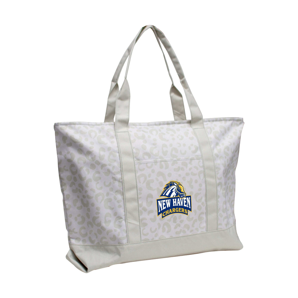 New Haven Leopard Pattern Tote - Logo Brands - Flyclothing LLC