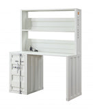 47" White Metal Writing Desk - Homeroots - Flyclothing LLC