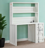 47" White Metal Writing Desk - Homeroots - Flyclothing LLC