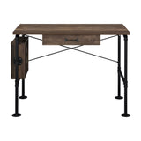 39" Brown and Black Writing Desk - Homeroots - Flyclothing LLC
