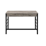 42" Brown and Black Writing Desk With Two Drawers - Homeroots - Flyclothing LLC