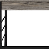 42" Brown and Black Writing Desk With Two Drawers - Homeroots - Flyclothing LLC
