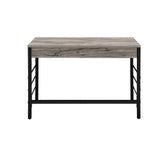 42" Brown and Black Writing Desk With Two Drawers - Homeroots - Flyclothing LLC