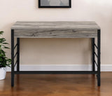 42" Brown and Black Writing Desk With Two Drawers - Homeroots - Flyclothing LLC