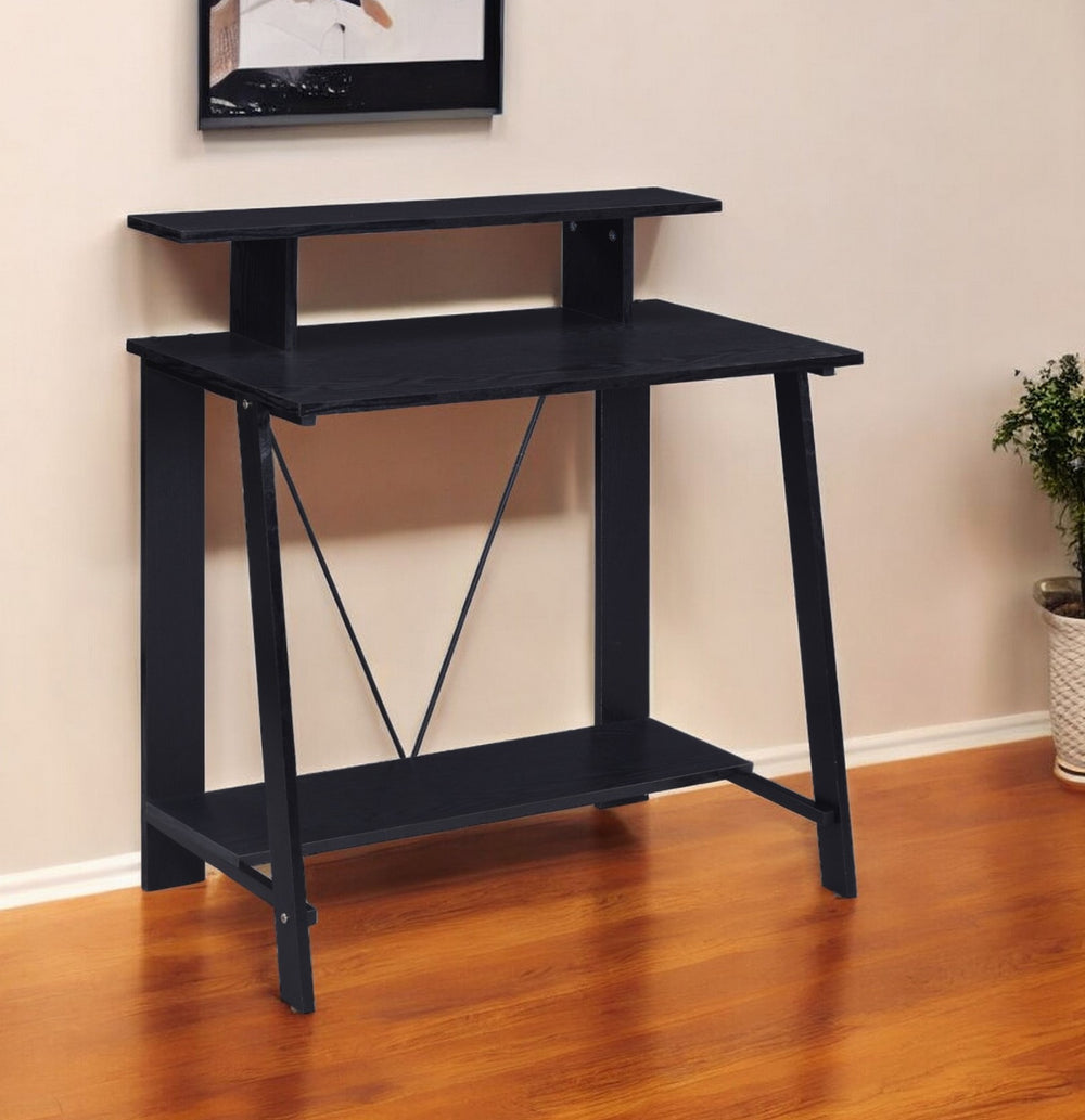 32" Black Writing Desk - Homeroots - Flyclothing LLC