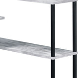 39" Antiqued White L Shape Writing Desk - Homeroots - Flyclothing LLC