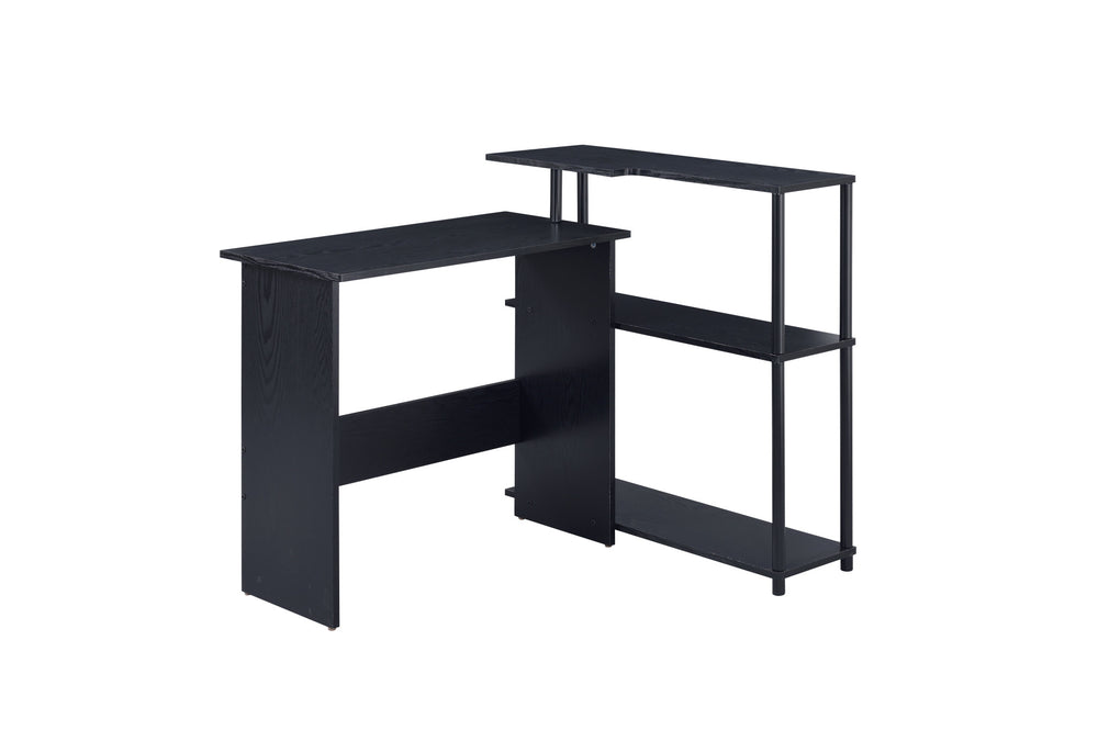 39" Black L Shape Writing Desk - Homeroots - Flyclothing LLC