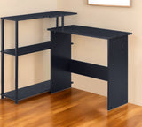 39" Black L Shape Writing Desk - Homeroots - Flyclothing LLC