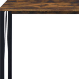 47" Brown and Black Writing Desk - Homeroots - Flyclothing LLC