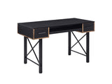 47" Black Computer Desk With Two Drawers - Homeroots - Flyclothing LLC