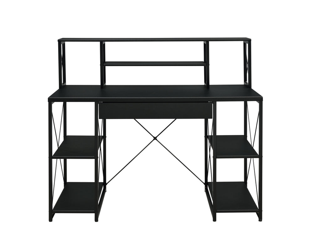 47" Black Computer Desk - Homeroots - Flyclothing LLC