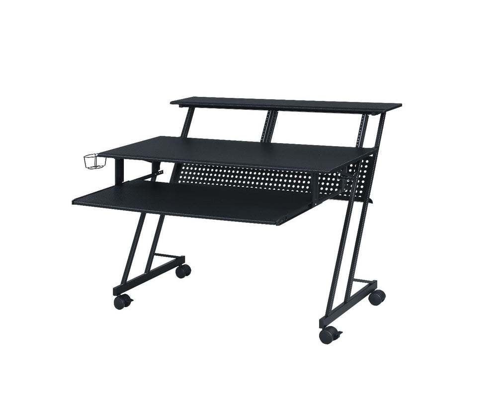 47" Black Computer Desk - Homeroots - Flyclothing LLC