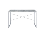 47" Gray and Black Writing Desk - Homeroots - Flyclothing LLC