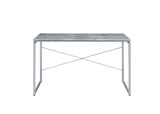 47" Gray and Black Writing Desk - Homeroots - Flyclothing LLC