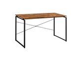 47" Brown and Black Writing Desk - Homeroots - Flyclothing LLC