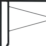 47" Antiqued White and Black Writing Desk - Homeroots - Flyclothing LLC