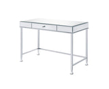 42" Clear and Silver Mirrored Writing Desk - Homeroots - Flyclothing LLC