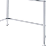 42" Clear and Silver Mirrored Writing Desk - Homeroots - Flyclothing LLC
