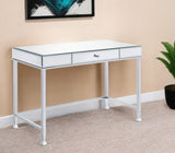 42" Clear and Silver Mirrored Writing Desk - Homeroots - Flyclothing LLC