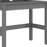 35" Gray Writing Desk - Homeroots - Flyclothing LLC