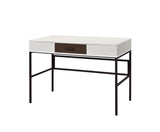 42" White and Black Writing Desk - Homeroots - Flyclothing LLC