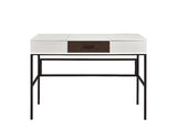 42" White and Black Writing Desk - Homeroots - Flyclothing LLC
