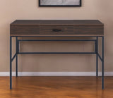 42" Brown and Black Writing Desk - Homeroots - Flyclothing LLC