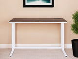 47" Brown and White Writing Desk