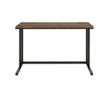 47" Brown and Black Writing Desk - Homeroots - Flyclothing LLC