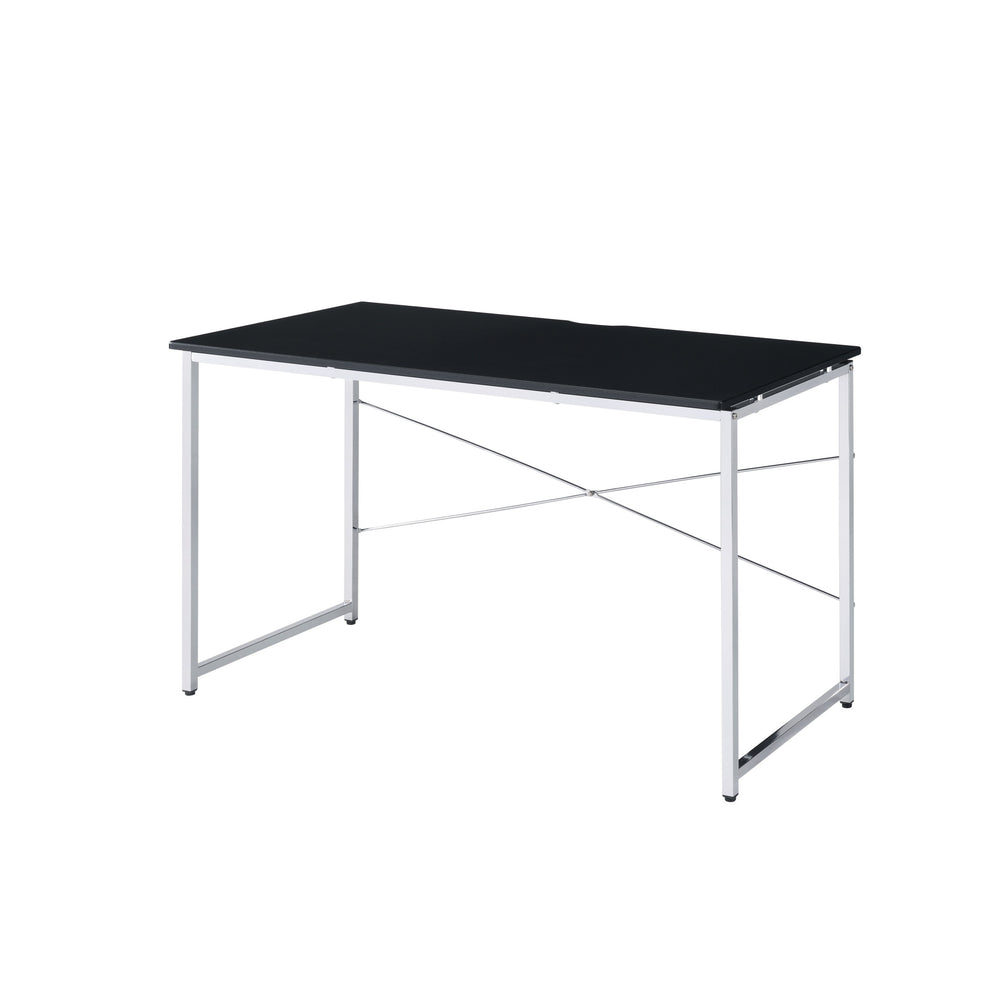 47" Black and Silver Writing Desk - Homeroots - Flyclothing LLC