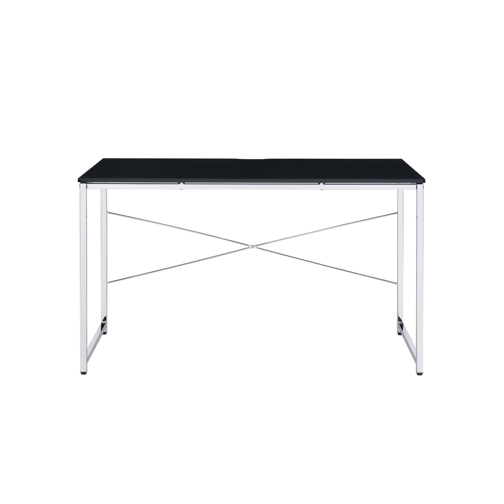 47" Black and Silver Writing Desk - Homeroots - Flyclothing LLC
